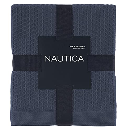 Nautica - King Blanket, Cotton Medium-Weight Bedding, Home Decor For All Seasons (Baird Navy, King) #TOP2