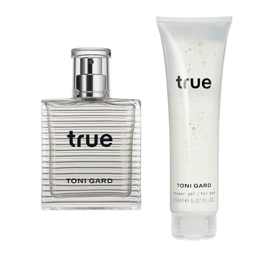 Toni Gard TRUE FOR MAN Eau de Toilette / 40 ML + Shower Gel / 150 ML Moschus Zedernholz Vetiver Veilchen Iris Moos Ananas Zitrone Bergamotte Herrenduft zitrisch frisch Parfüm für Ihn