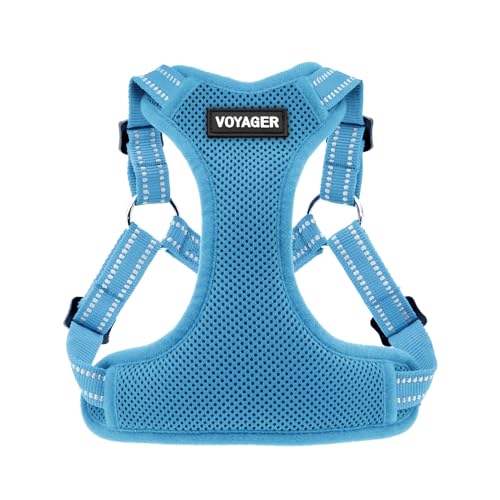 Best Pet Supplies Voyager Adjustable Step-In Flex Breathable Mesh Dog Harness for Small Medium Large Dogs (Baby Blue), L by Best Pet Supplies - Used condition - US$11.30