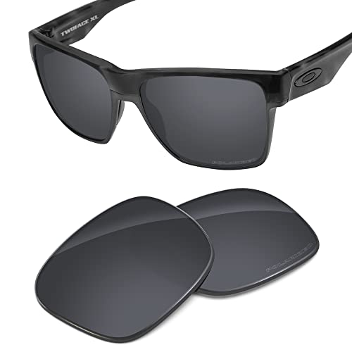 Image of Performance Replacement Lenses Compatible with Oakley TwoFace XL OO9350 Polycarbonate Polarized Etched-Sport Black