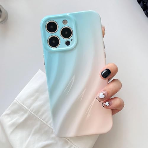 Coque iPhone 14 ondulée dégradée antichoc et souple en silicone