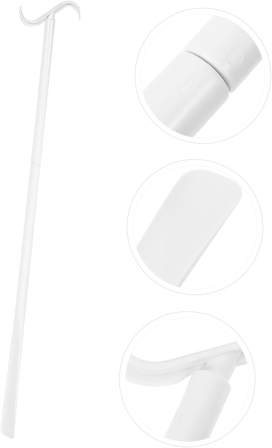Long Handle Shoehorn for Sock Puller Foot Lifter Aid for Elderly Disabled Pregnant Durable Abs Material Easy to Use Socks Aid Kit