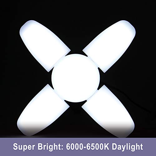 Exmate Luce da Garage a LED, 60W E27 6500K 4800lm