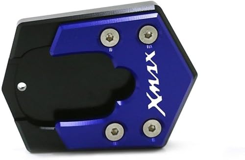 Motorcycle Side Stand pad CNC Kickstand Motorcycle Foot Side Stand Extension Pad Support Plate Enlarge for Y&AMAHA X-MAX X MAX Xmax 300 125 250