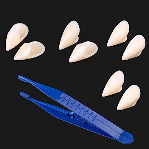 CCINEE バンパイアの牙 吸血鬼 小悪魔 つけキバ 付け歯 ハロウィン コスプレ吸血鬼 バンパイア 仮装 キバ コスプレ 衣装 (4对)