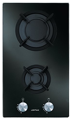 Table Domino Verre Gaz 30cm 400w Noir - AV32HBK