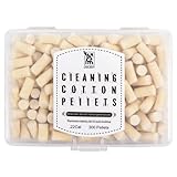 Cleaning Cotton Wool Felt Cleaning Pellets for Maintenance .22 Caliber 300 Counts with Storage Box (.22 Caliber)