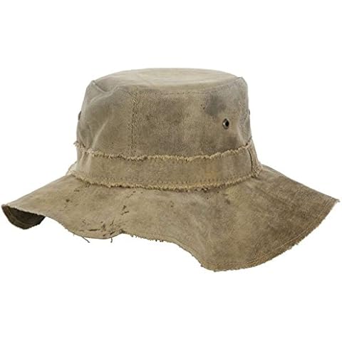 The Real Deal Brazil Recycled Tarp Pretty Ugly Floppy Hat (Brown, Large) Cover