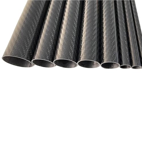 3k Carbon Fiber Tube, Twill Shining, Length:500mm, Wall Thickness: 0.5mm,Calibre: 5mm-41mm RC Airplane Models Accessories Carbon fiber square tube(33x32x500mm 2pcs)