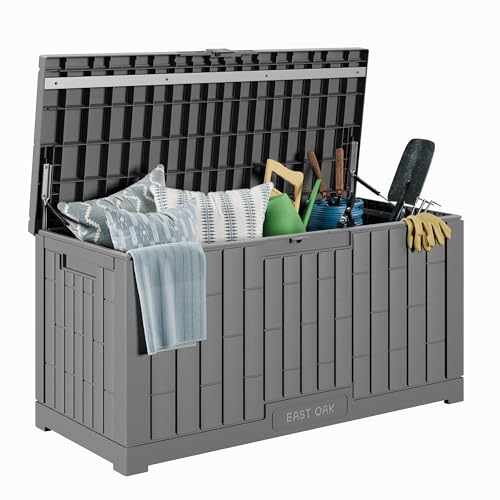 EAST OAK 90-Gallon Waterproof Outdoor Storage Box