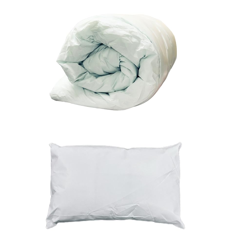 Slumber Nights Waterproof Duvet & Pillow 10.5 Tog Double Size Polyester Soft Warm Winter Summer (Double Duvet+Pillow)