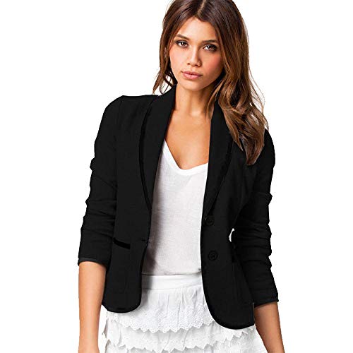 BaZhaHei-Chaqueta de Mujer, Mujeres Business Coat Blazer Suit Tops de Manga Larga Slim Jacket Blusa Talla S-6XL del Chaqueta pequeña de Manga Corta para Mujer Camisetas de Mujer Camisas