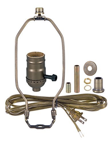 B&P Lamp® Brass Swag Lamp Kit for Fabric Shades