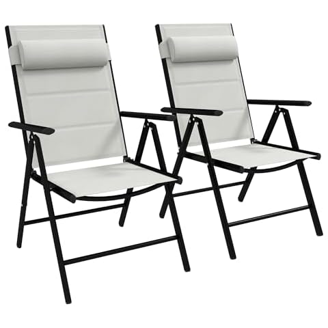 Outsunny Set of 2 Adjustable Patio Chairs Cover