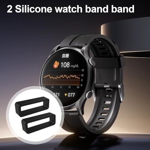 Reemplazo De La Hebilla De La Férula, Correa De Subir En Traje | Organizador De Silicona Y Anillo De Ajuste Para Smartwatch Con Protección De Choques De Dos Vías Y Cierre Seguro, Se référer à la - imagen 8