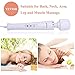 YEVIOR Wired Powerful Handheld Massager with 10 Pulse Settings Strong Vibration for Women,Personal Total Body Therapy Massager for Sports Recovery, Muscle Aches, Body Pain (White)