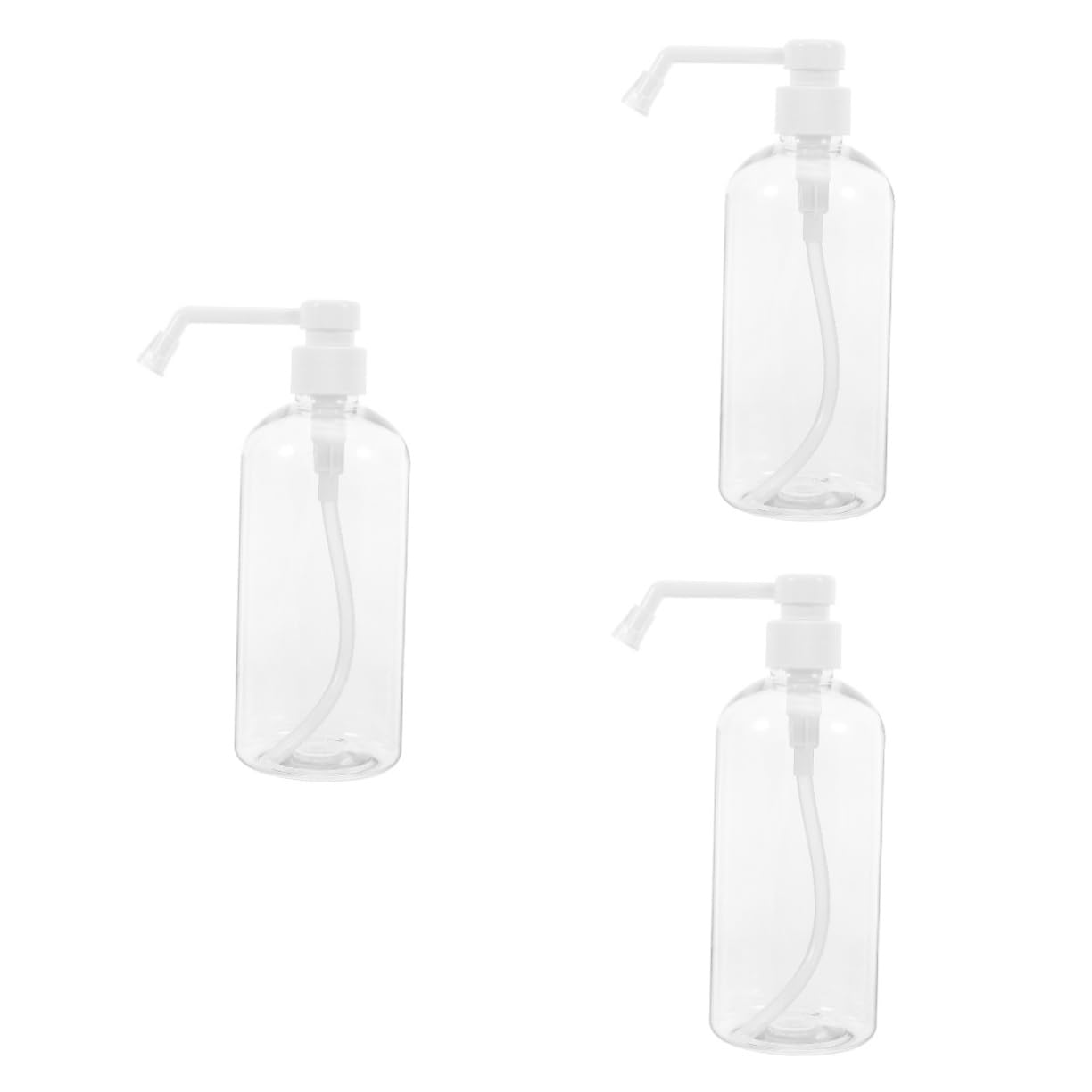 MAGICLULU 3 Set Dispenser Pompa Ricaricabile Bottiglie Trasparenti Per Shampoo E Lozione Design Pratico Con Pompa Per Uso E Flaconi Vuoti Per Cosmetici E Detergenti 2 Pezzi*3
