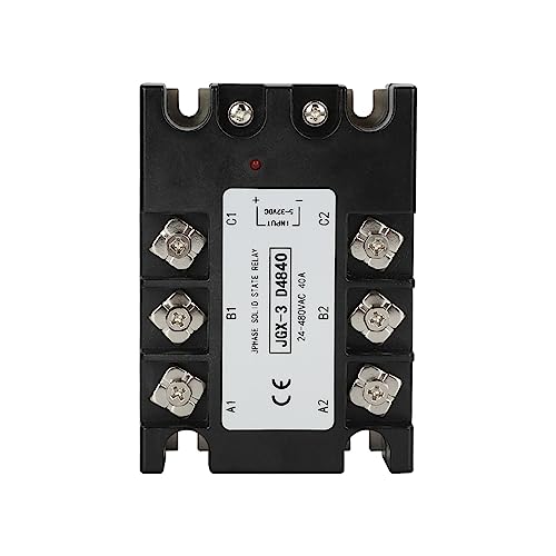 Relais statique triphasé SSR 24-480VAC commutateur semi-conducteurs 40A
