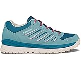 LOWA Damen Laufschuhe Axos GTX Lo Outdoorschuh Synthetikkombination Freizeit Sport Schuhe Uni Axos blau wandern Trekking
