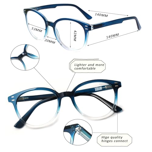 Image of 3 Pack Reading Glasses Spring Hinge Stylish Readers Black /Tortoise for Men and Women