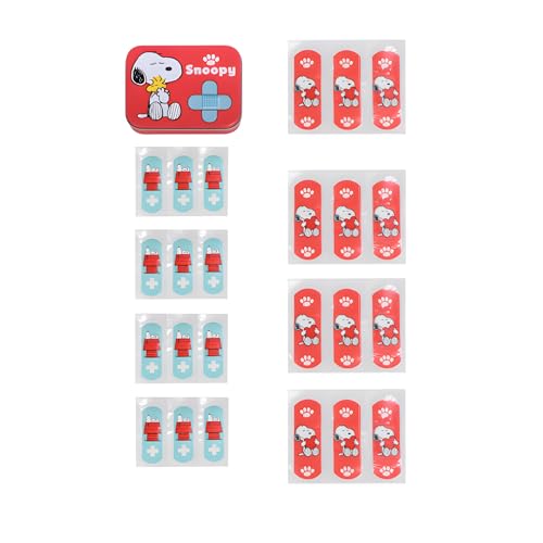 Kinderpflaster Snoopy in Metall-Box – 24 Stück