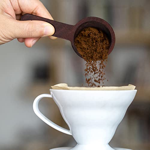 Doitool 1Pcs Wood Coffee Measure Scoop For Beans Ground Beans, Black Walnut Measuring Cups, Wooden Measuring Spoons For Coffee Beans, Ground Beans, Protein Powder, Spices, Tea #TOP2