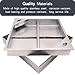 MASSLUNT 12x12 Invisible Stainless Steel Manhole Cover and Frame for 10