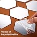 15 Pieces Removable Acrylic Mirror Setting Wall Sticker Decal for Home Living Room Bedroom Decor (Large Hexagon, 15 Pieces)