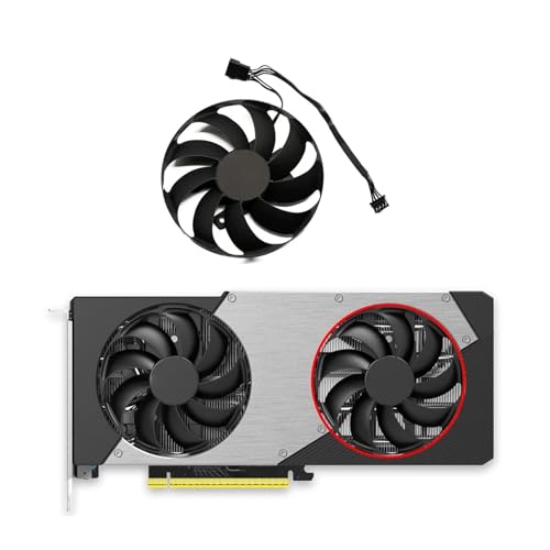 FULIMEI Ventilador de refrigeración CF-12910S RX5070 Compatible con INNO3D RTX 5070 5060Ti TWIN X2 OC enfriador tarjeta gráfica(B-Fan)