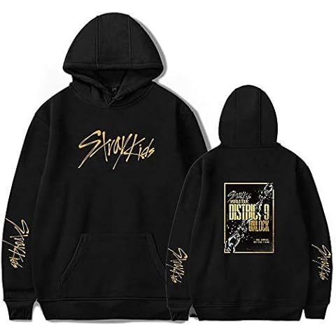Korean Fashion Cotton Hoodies District 9: Unlock Concert Changbin Hyunjin Felix Seungmin Jeongin Jisung Minho Woojin BangChan Printed Students Casual Coats Long Sleeve Sweat Cover