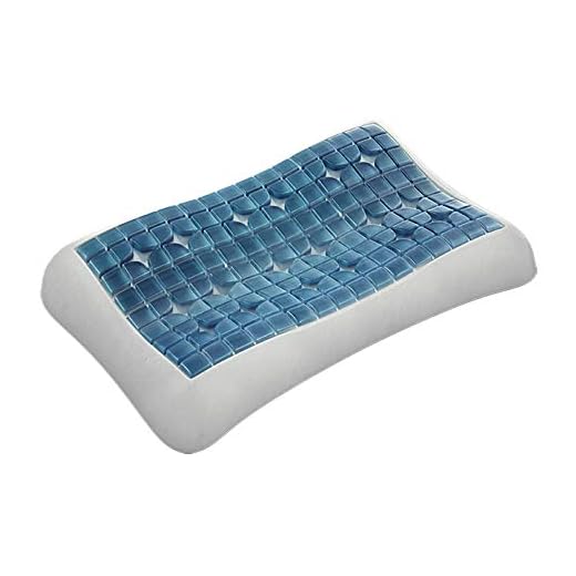 Technogel® Anatomic Curve Oreiller orthopédique en Gel HMS pour Le Dos et Le côté avec taie d'oreiller 66 x 40 x 11 cm