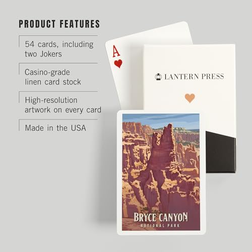 Lantern Press Bryce Canyon Naipes Póker 52 cartas miniatura 3