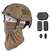LOOGU Fast BJ Base Jump Tactical Helmet for Airsoft with 12-in-1 Headwear