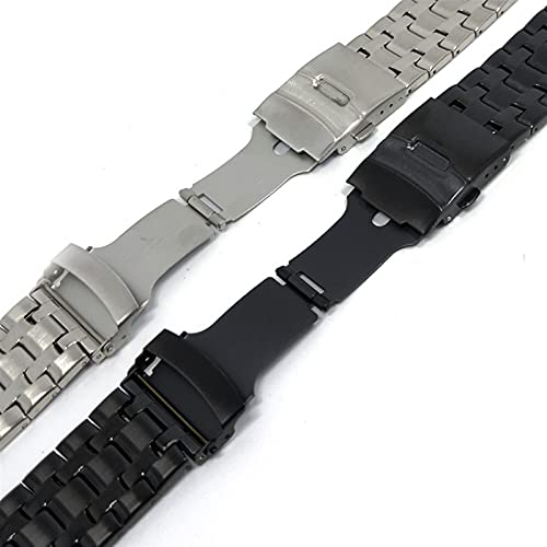 Bracelet en acier inoxydable 20 mm 22 mm solide avec extrémité incurvée pour montre - 6