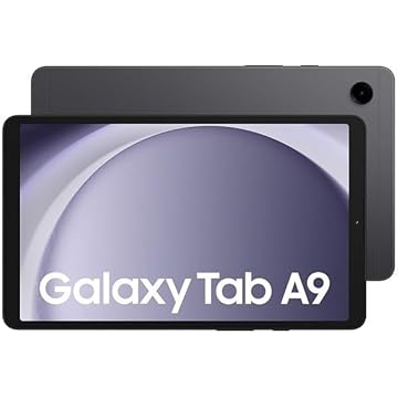Samsung Tablet Android Galaxy Tab A9 LTE, 8 GB de RAM, 128 GB de armazenamento, grafite (versão KSA)