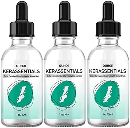3Pcs Kerassentials for Toenail Treatment, Toenail Treatment Extra Strength for Repairing Damaged and Discolored Nails