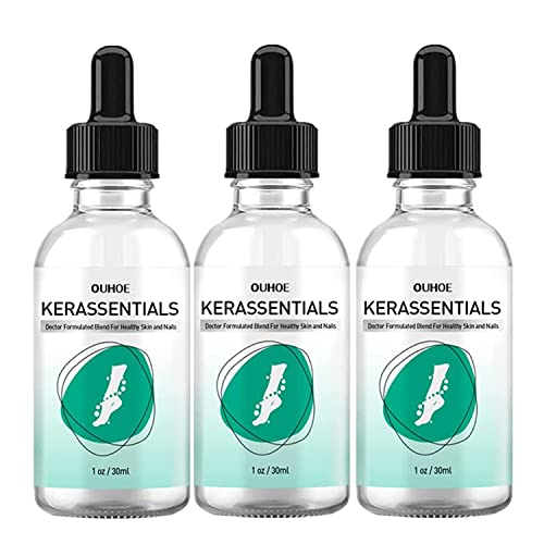 3Pcs Kerassentials For Toenail Treatment, Toenail Treatment Extra Strength For Repairing Damaged And Discolored Nails #TOP3