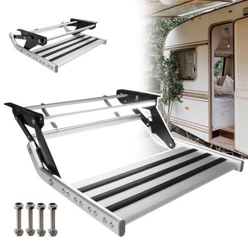Escaleras de aluminio para autocaravanas con escalones retráctiles automáticos para RV eléctricos