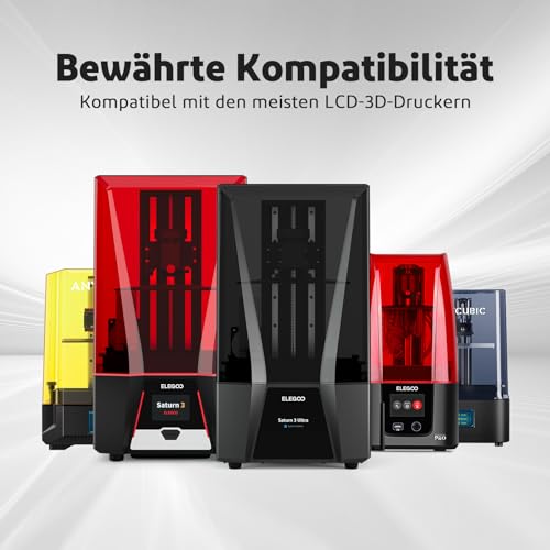 ELEGOO 8K Resin 3D Drucker Resin 1000g Weißer Rauch, LCD 405nm UV 3D Resin Hohe Präzision Schnelle Aushärtung Standard 3D Printer Resin