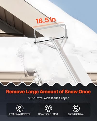 VEVOR 30ft Reach Snow Roof Rake