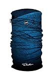 Vielseitig tragbares Multifunktionstuch aus dehnbarem, sehr atmungsaktivem Polyester; thermoregulierend und schnell trocknend