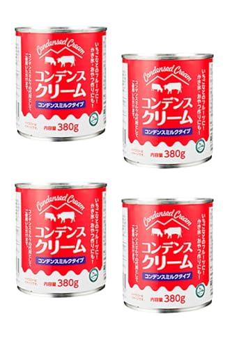 Condensed Cream コンデンスクリーム コンデンスミルクタイプ (380ｇ, 4, 缶)（Amazon）