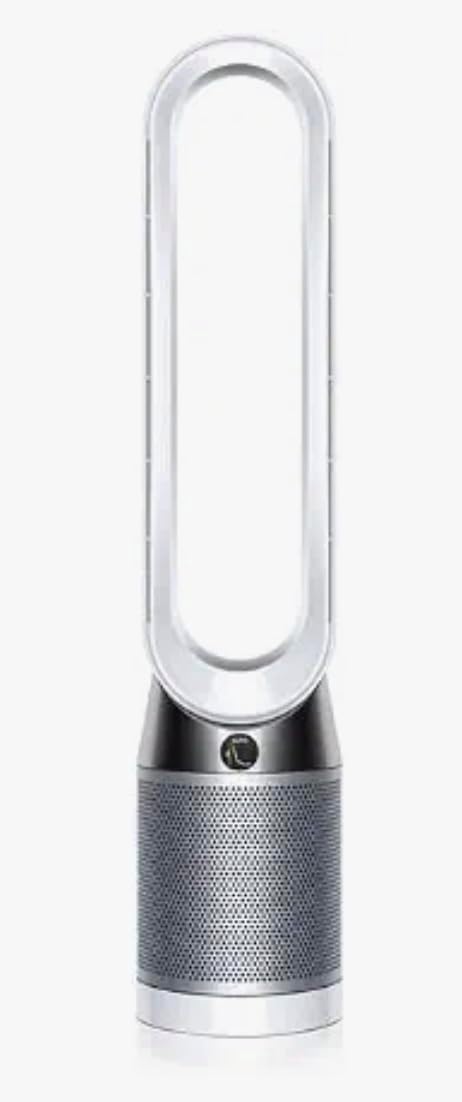 Dyson Pure Cool Purifier Fan TP4A remote controlled purifying fan with HEPA filtration (White and Silver), Standard (Renewed)