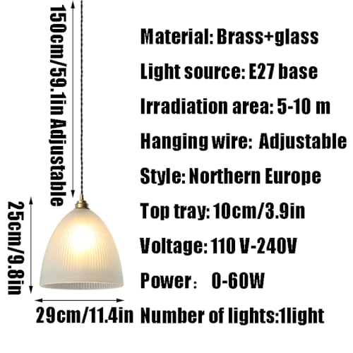 Lampe suspendue de style nordique en verre pour illuminer vos dîners au restaurant - 4