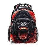 Rey Red Splash Mochila Escolar Unisex Mochila Ligera Mochilas Deportivas Para Trabajo Viaje Vuelta Al Cole 29X40Cm