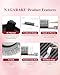 NAGARAKU U Eyelash Extensions Supplies 2D UU Lash Easy Fan Russian Volume Crisscross Eyelashes Handwoven U Shaped Mesh Wispy Clusters 12 Rows Eye Lashes Matte Black - 0.07D Curl 15mm