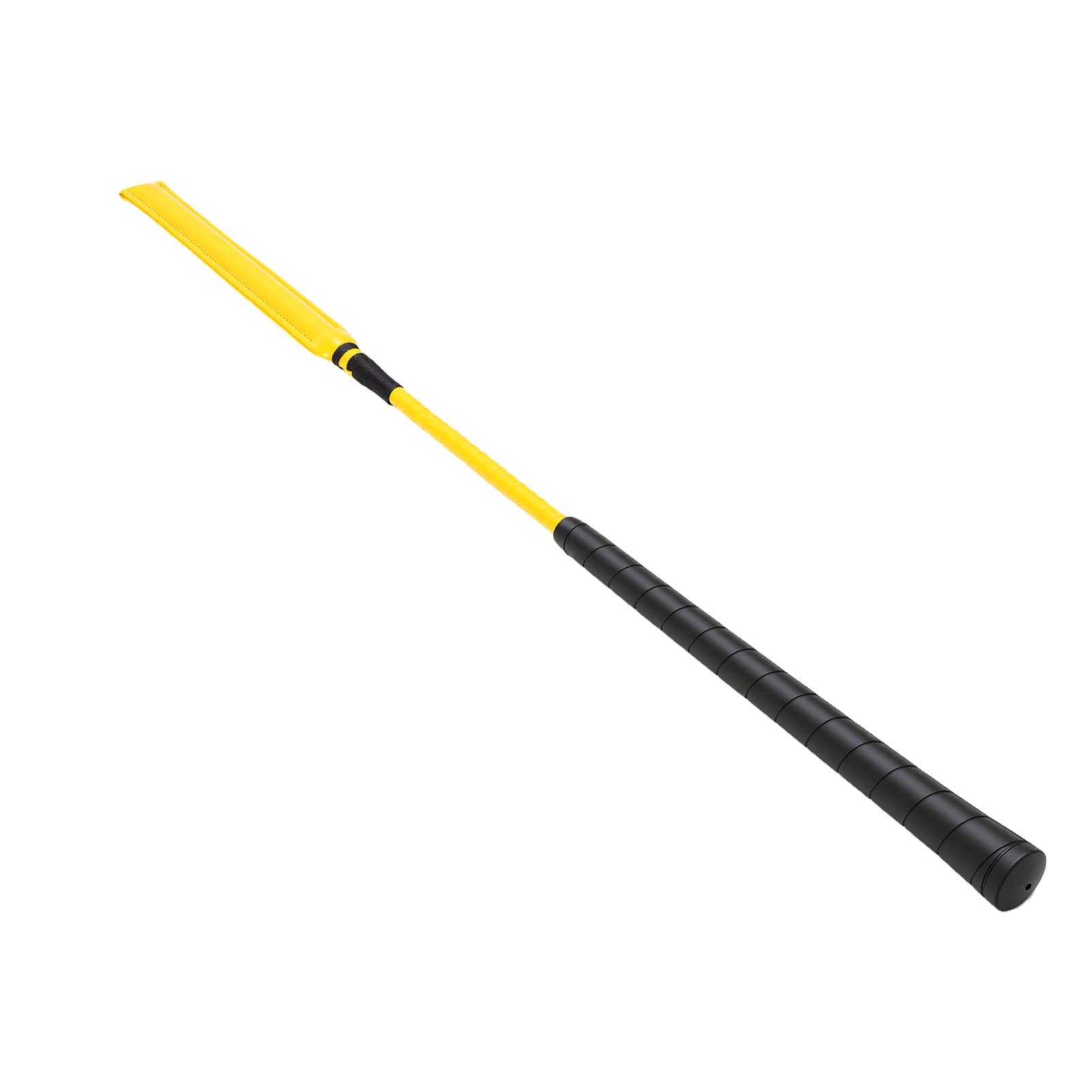 Aramox Frustino da Equitazione in Pelle Verniciata da 65 Cm con Manico in Silicone Antiscivolo e Asta Flessibile per Addestramento di e Cavalieri da Competizione per Sport Equestri