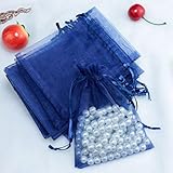 Con una cinta de satén con cordón para que coincida con la elegante bolsa de organza de color transparente, conveniente y hermosa para tus diversas necesidades.