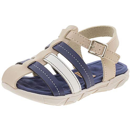 SANDALIA MOLEKINHO 2135121-MOL BEGE/MARINHO 24 BEGE
