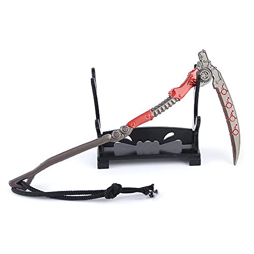 LONGHE APEX Legends Metal Heirloom Weapons Wraith Kunai Octane Knife Rampart Wrench Keychain Model Toys Gift (Revenant Dead Man's Curve Scythe) LONGHE APEX Legends Metal Heirloom Weapons Wraith Kunai Octane Knife Rampart Wrench Keychain Model Toys Gift (Revenant Dead Man's Curve Scythe)
